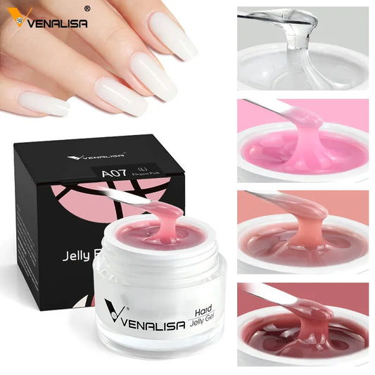 Venalisa 15ml Jelly Nail Extension UV Builder Gel Clear Camouflage