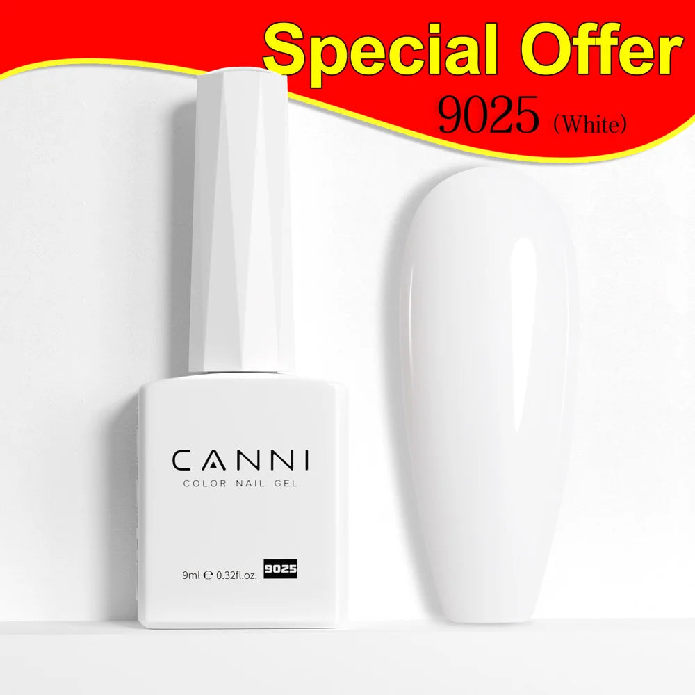 CANNI 9ml HEMA Free Gel Nail Polish Black White UV LED Soak Off