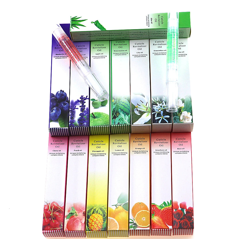 15pcs Nail Cuticle Oil Pen Set Revitalizer Treatment Manicure Tool