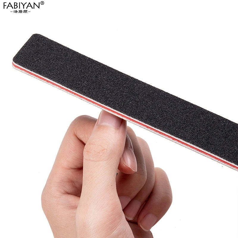 5pcs Nail File Buffer Block Set Dust Brush UV Gel Manicure Tools