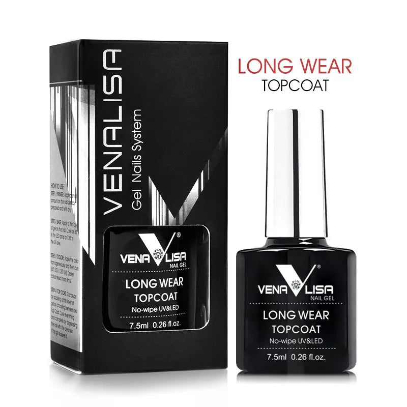 VENALISA TPO Free Peel Off Base Coat & No Wipe Top Coat Nail Gel
