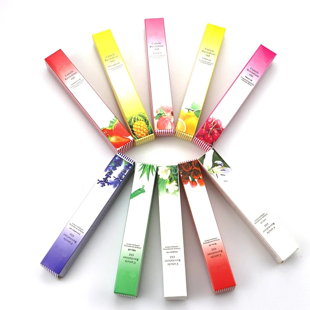 15pcs Nail Cuticle Oil Pen Set Revitalizer Treatment Manicure Tool