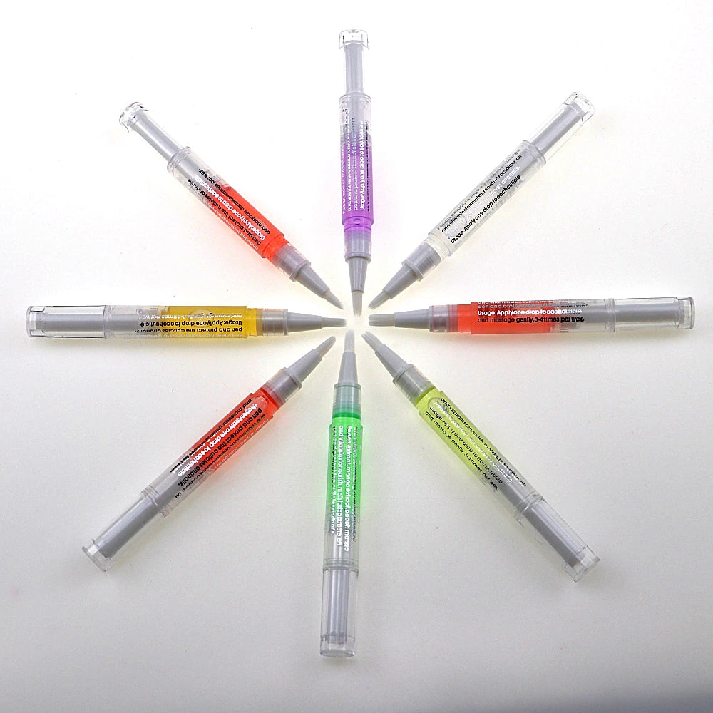 15pcs Nail Cuticle Oil Pen Set Revitalizer Treatment Manicure Tool