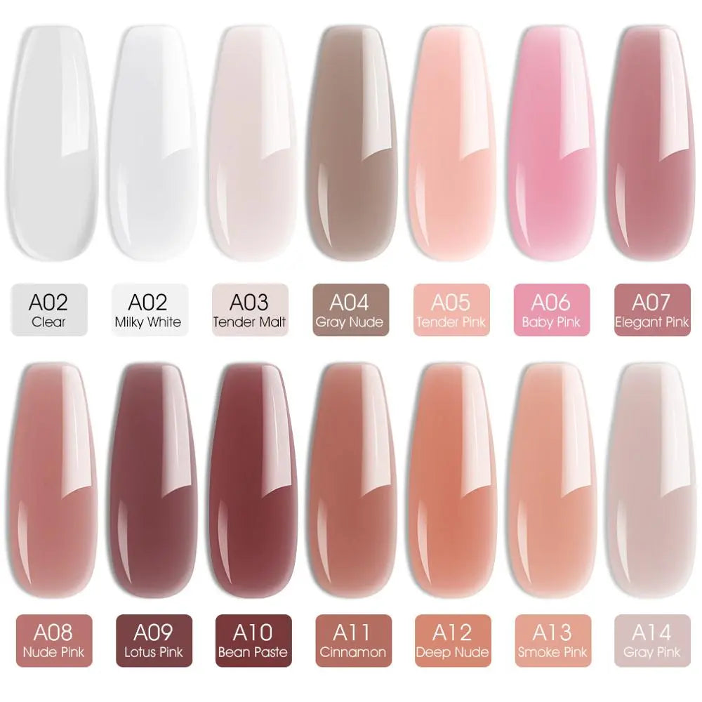 Venalisa 15ml Jelly Nail Extension UV Builder Gel Clear Camouflage