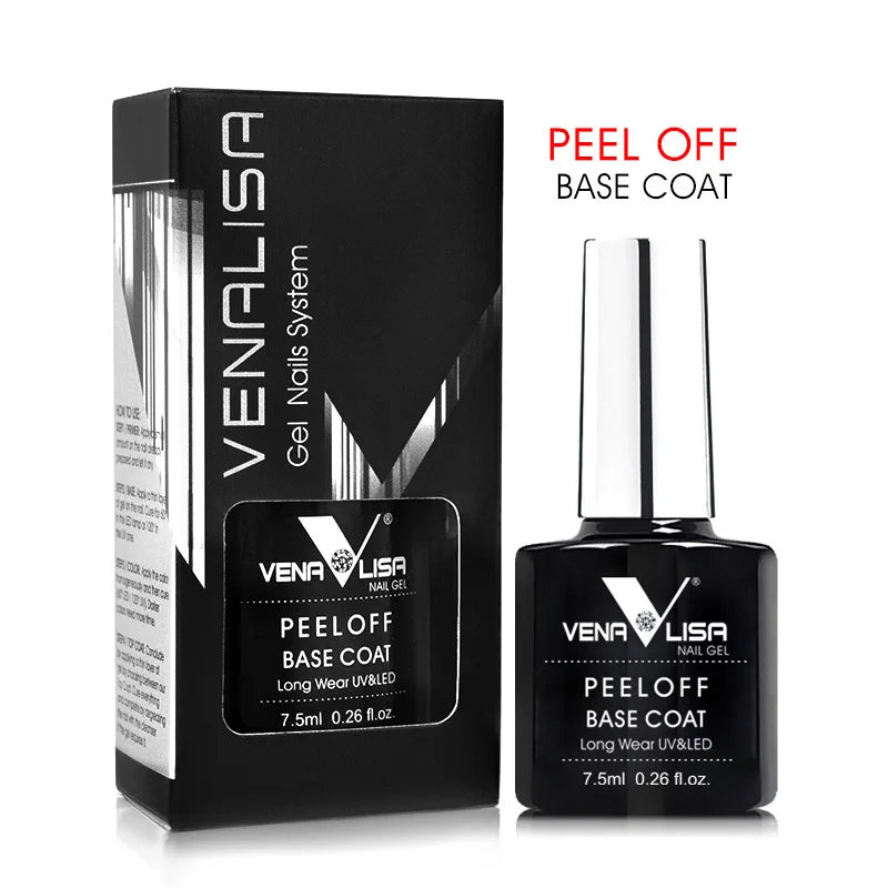 VENALISA TPO Free Peel Off Base Coat & No Wipe Top Coat Nail Gel