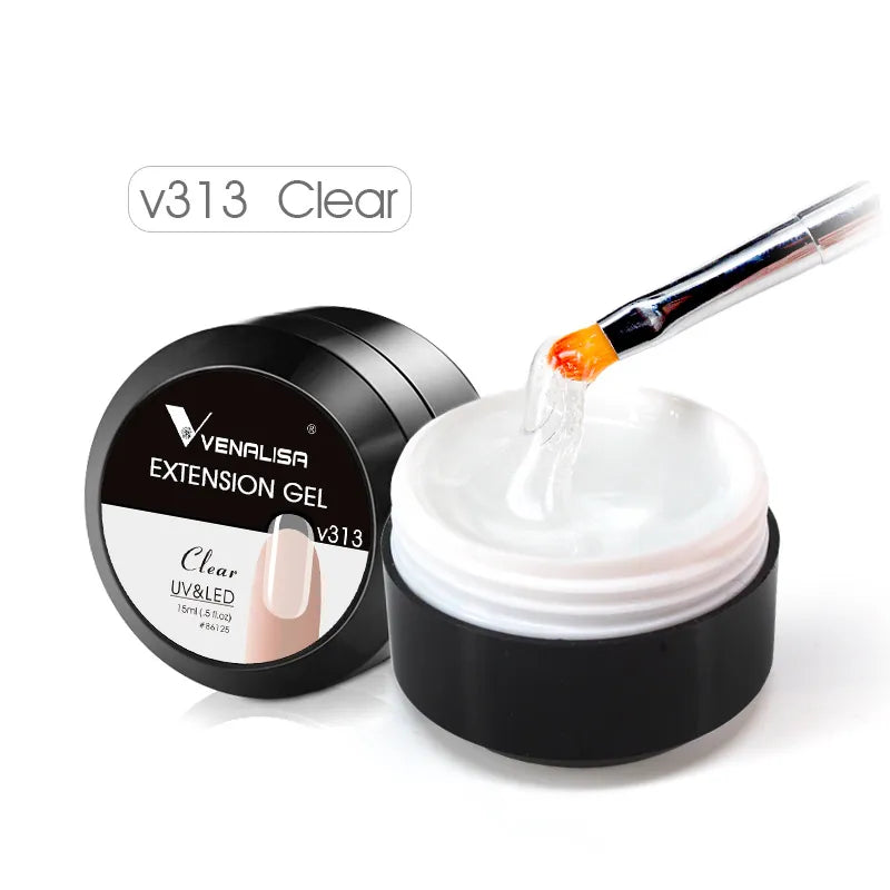Venalisa 15ml Jelly Nail Extension UV Builder Gel Clear Camouflage