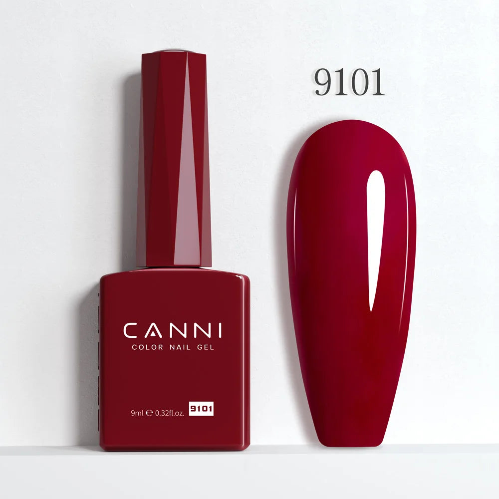 CANNI 9ml HEMA Free Gel Nail Polish Black White UV LED Soak Off