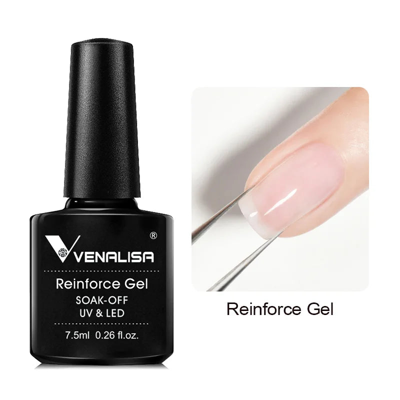 VENALISA TPO Free Peel Off Base Coat & No Wipe Top Coat Nail Gel