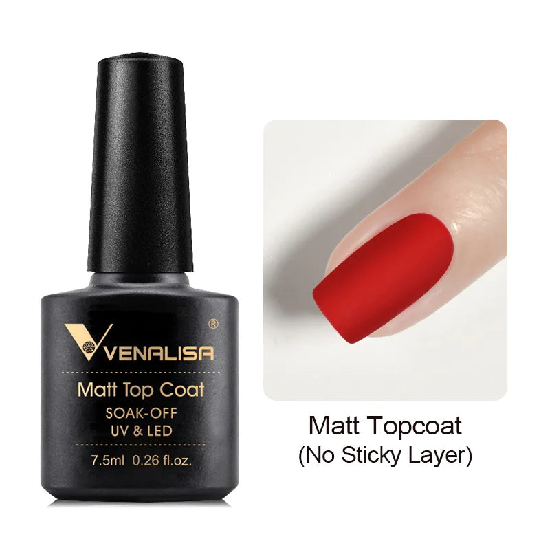 VENALISA TPO Free Peel Off Base Coat & No Wipe Top Coat Nail Gel
