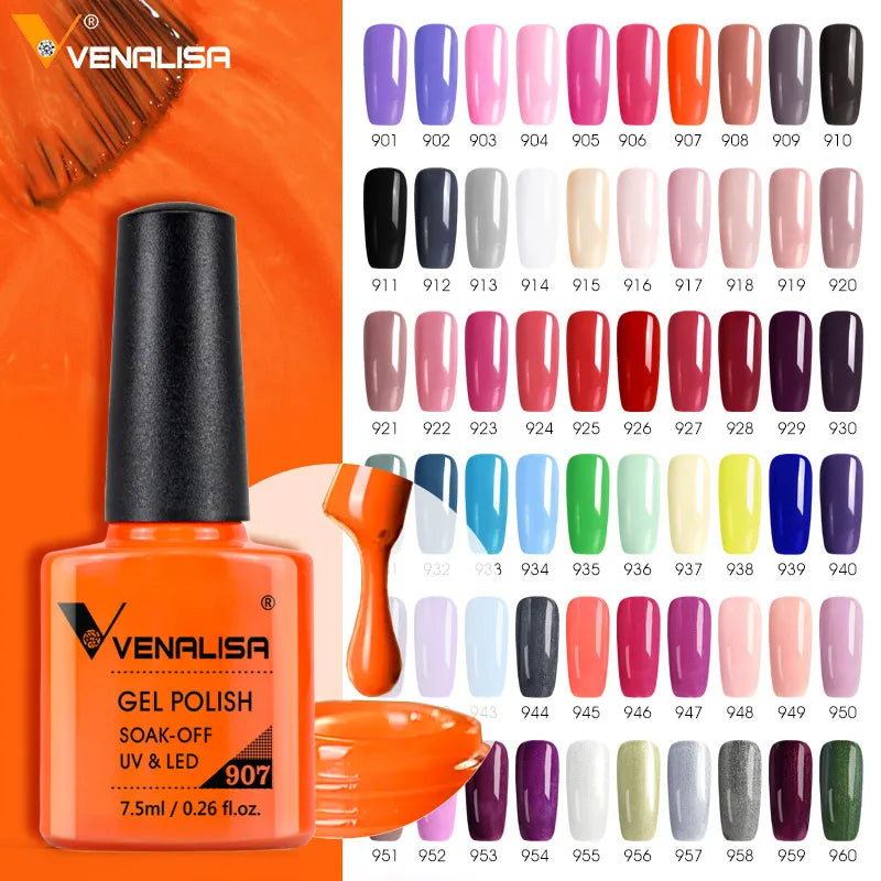 VENALISA TPO Free Peel Off Base Coat & No Wipe Top Coat Nail Gel