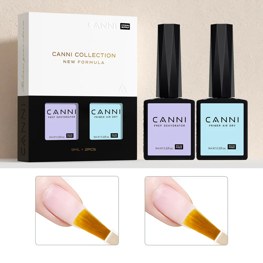 CANNI 9ml HEMA Free Gel Nail Polish Black White UV LED Soak Off