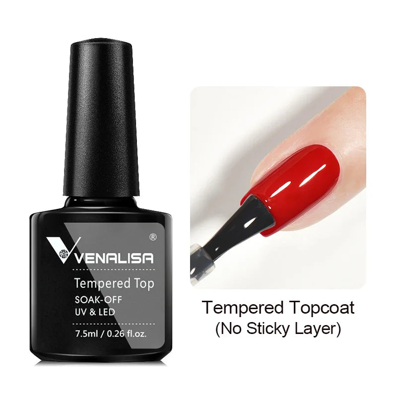 VENALISA TPO Free Peel Off Base Coat & No Wipe Top Coat Nail Gel